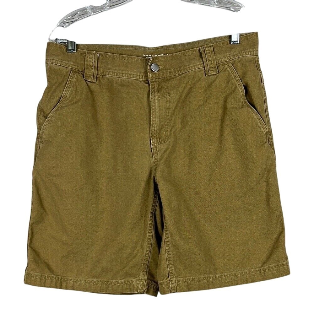 Columbia Mens Omni Shield‎ Advanced Repellency 10" Shorts Size 34 Hiking Brown